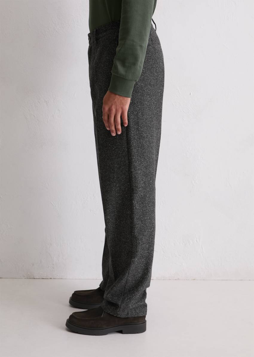 Trousers model Mossbo wide made from an Italian sheep's wool mix