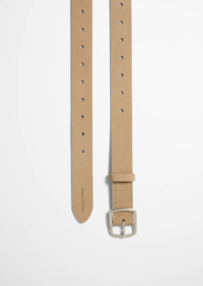 Belt made from soft nubuck cowhide