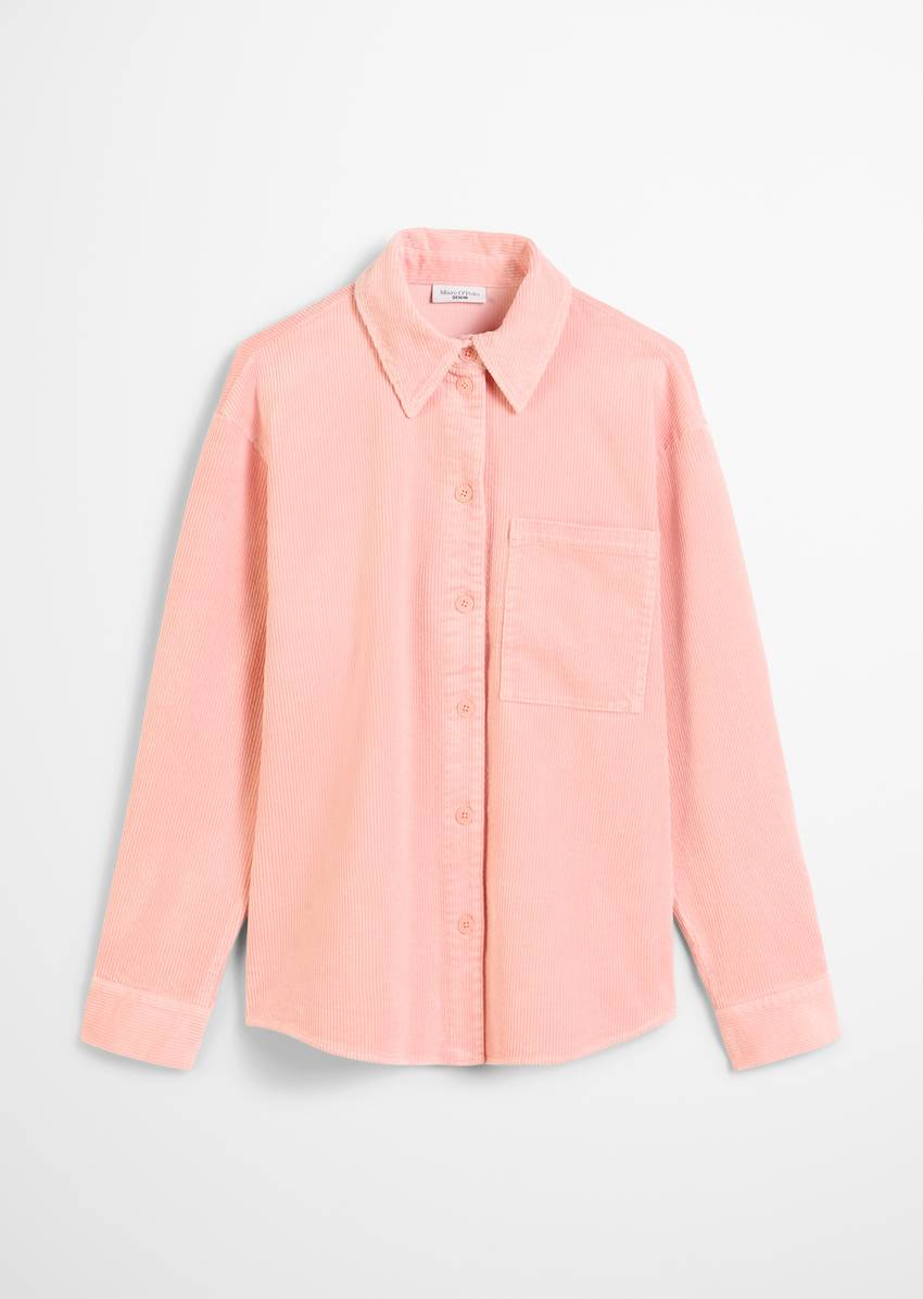 Relaxed blouse made from medium-weight corduroy stretch