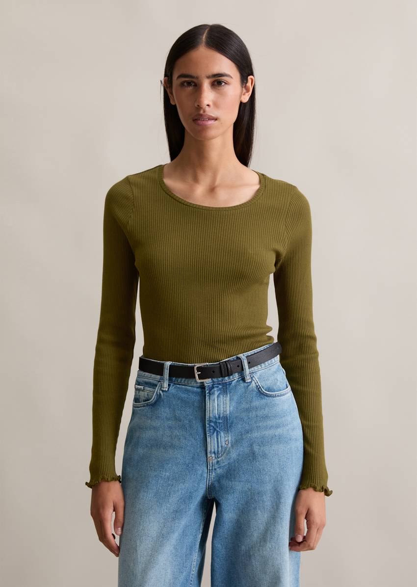 DfC longsleeve slim made from organic cotton stretch