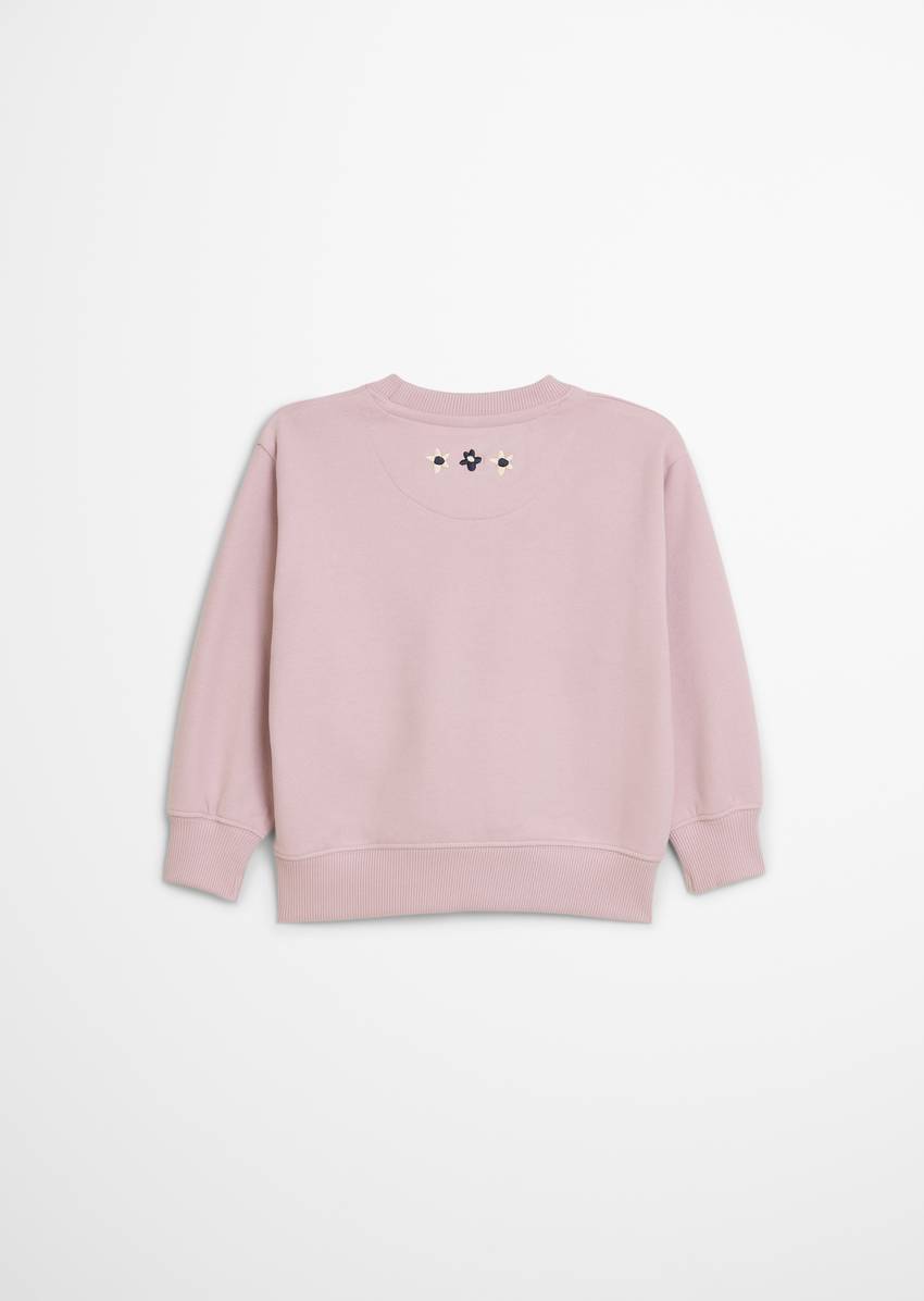 KIDS-GIRLS sweatshirt with print and embroidery