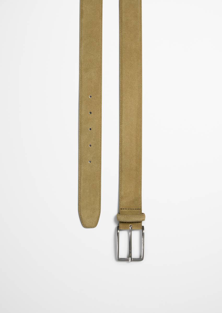 Belt made from supple suede