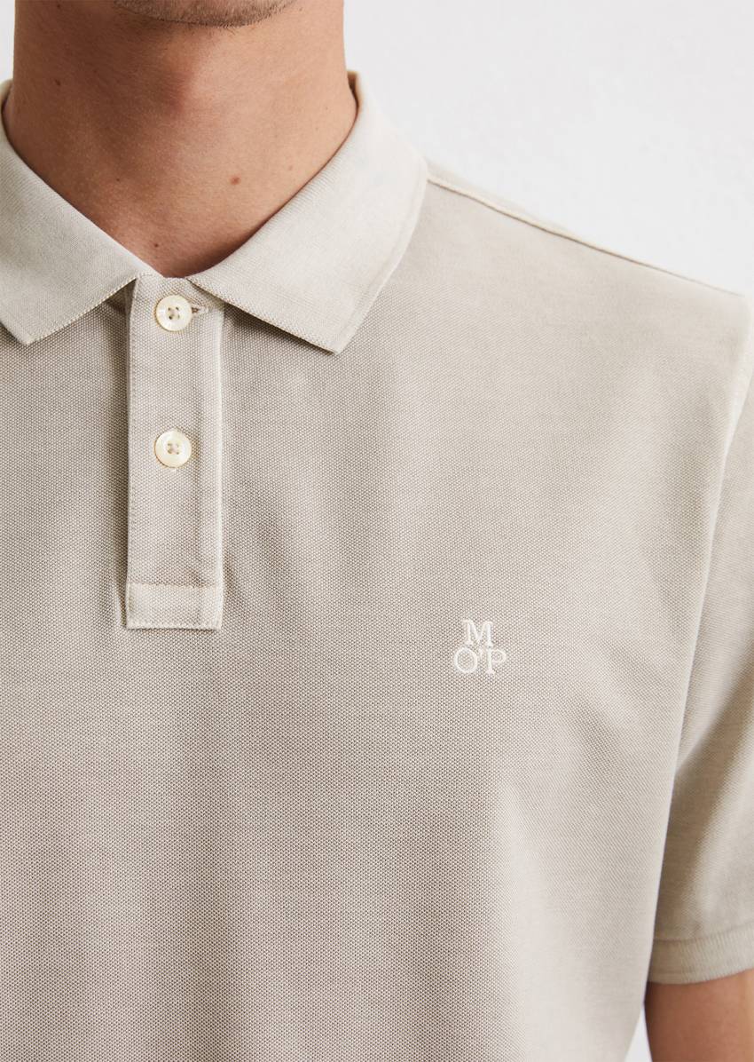 Piqué regular polo shirt made from organic cotton