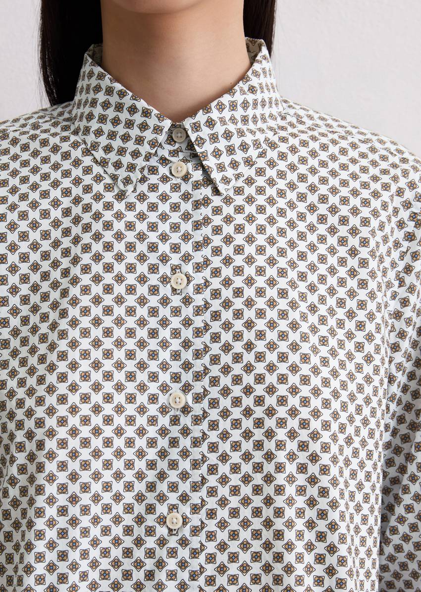 A-shape blouse made from papertouch poplin