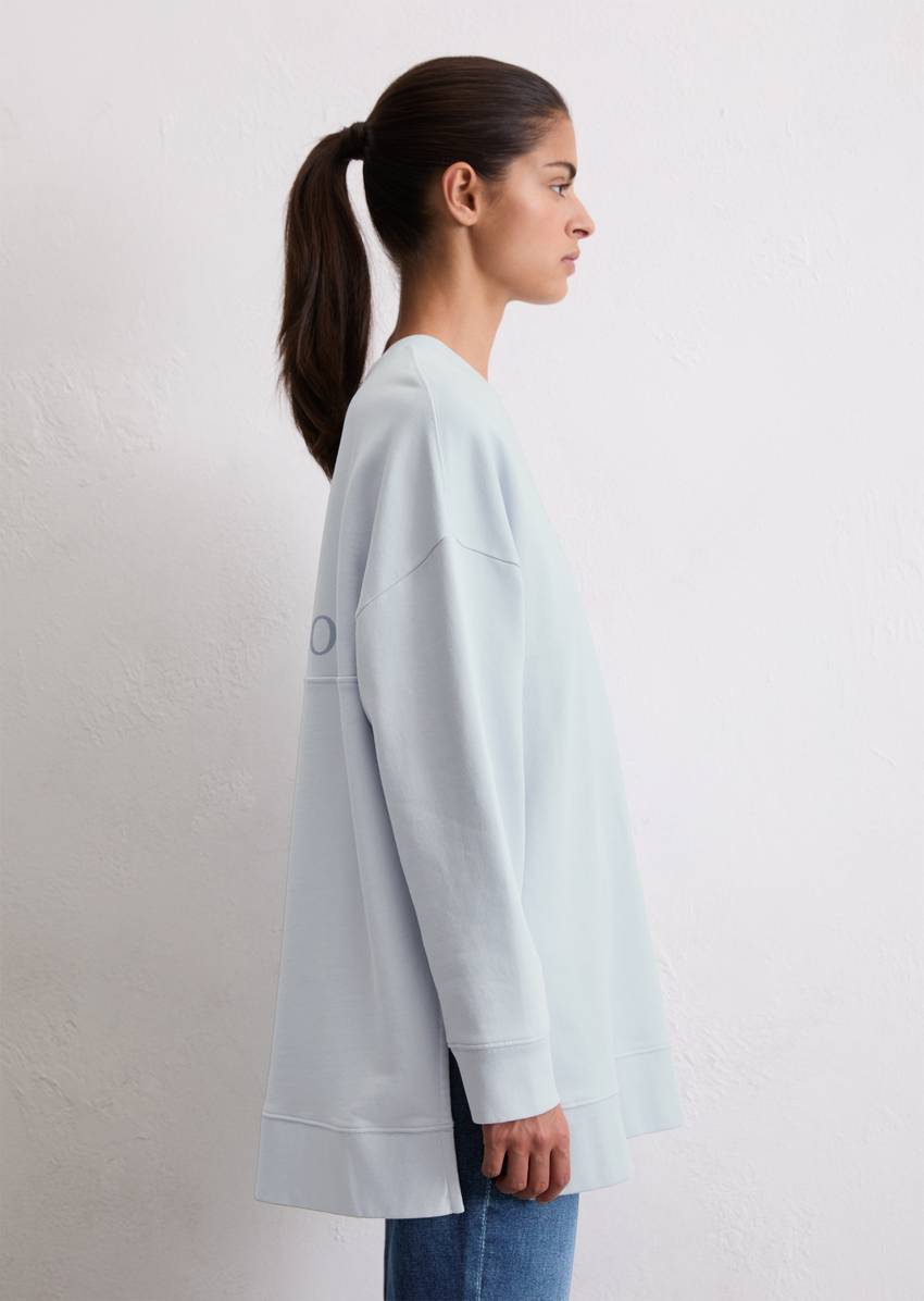 Logo sweatshirt loose made from organic cotton