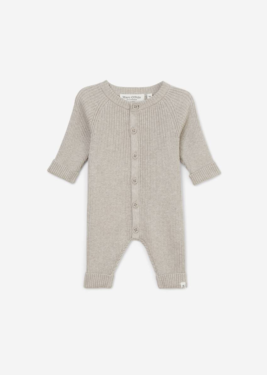 UNISEX-BABYS knitted overall made from pure organic cotton