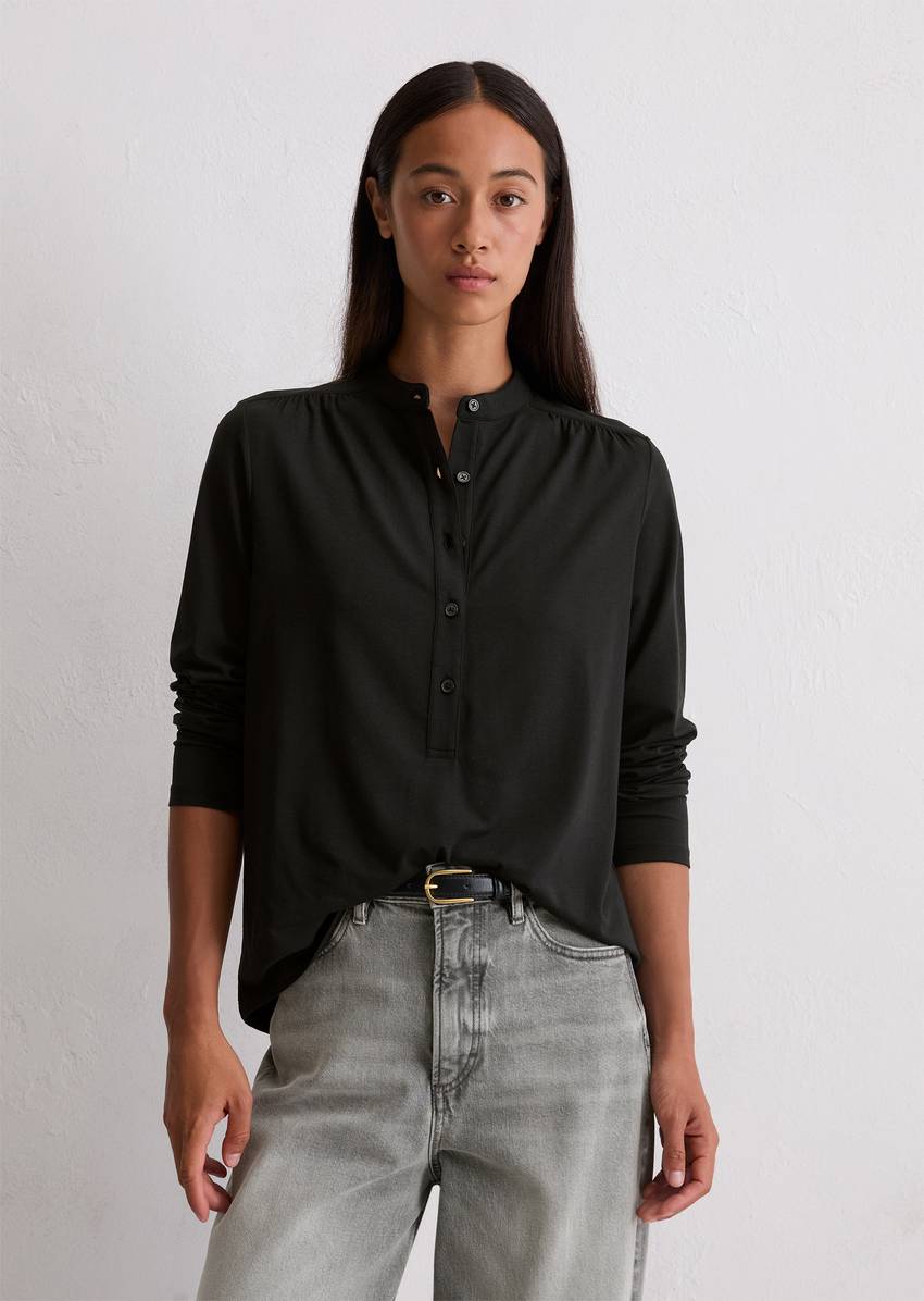 Relaxed jersey blouse with TENCEL™ Modal