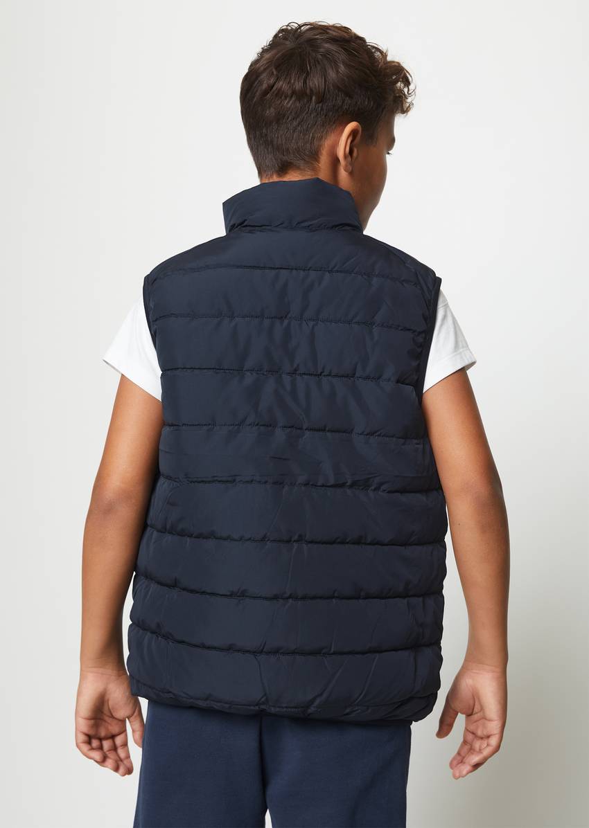 TEENS-UNISEX quilted vest with padding from Unifi REPREVE®.