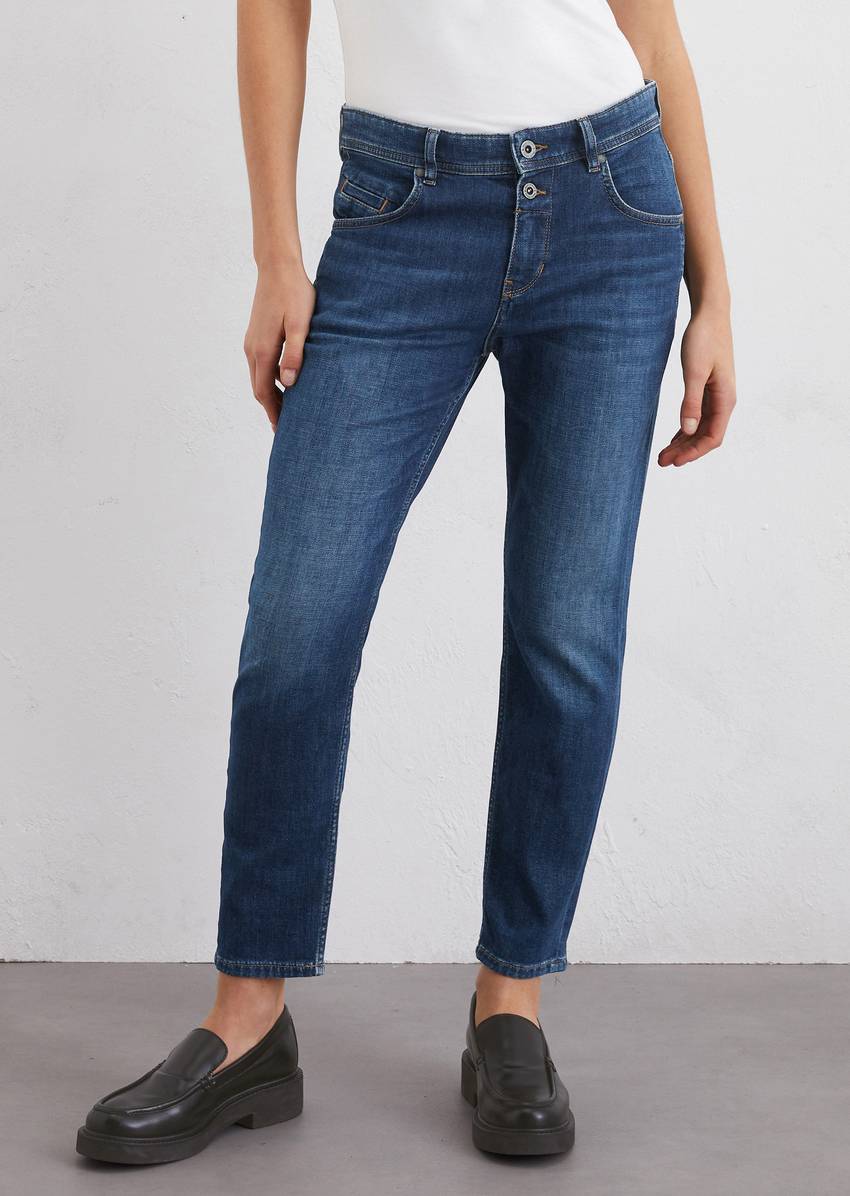 Jeans model Theda boyfriend made from soft cotton stretch