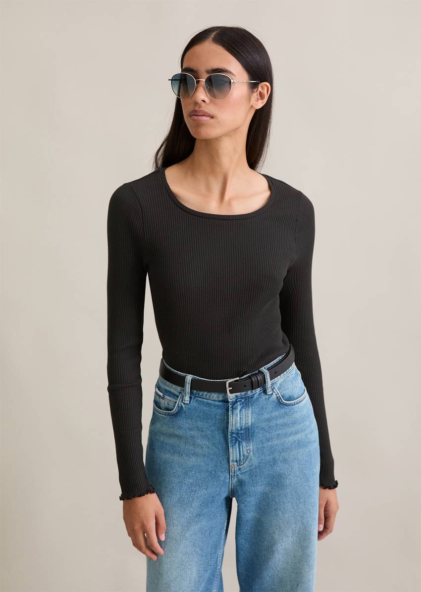 DfC longsleeve slim made from organic cotton stretch