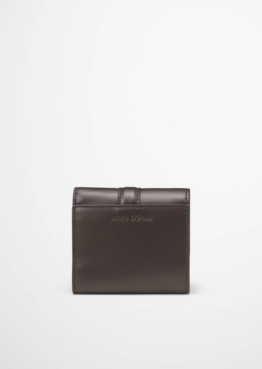 Combination wallet small made from fine lambskin