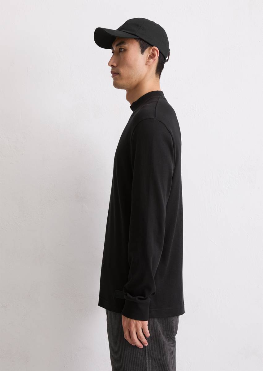 DfC stand-up collar longsleeve regular made from heavyweight organic cotton jersey