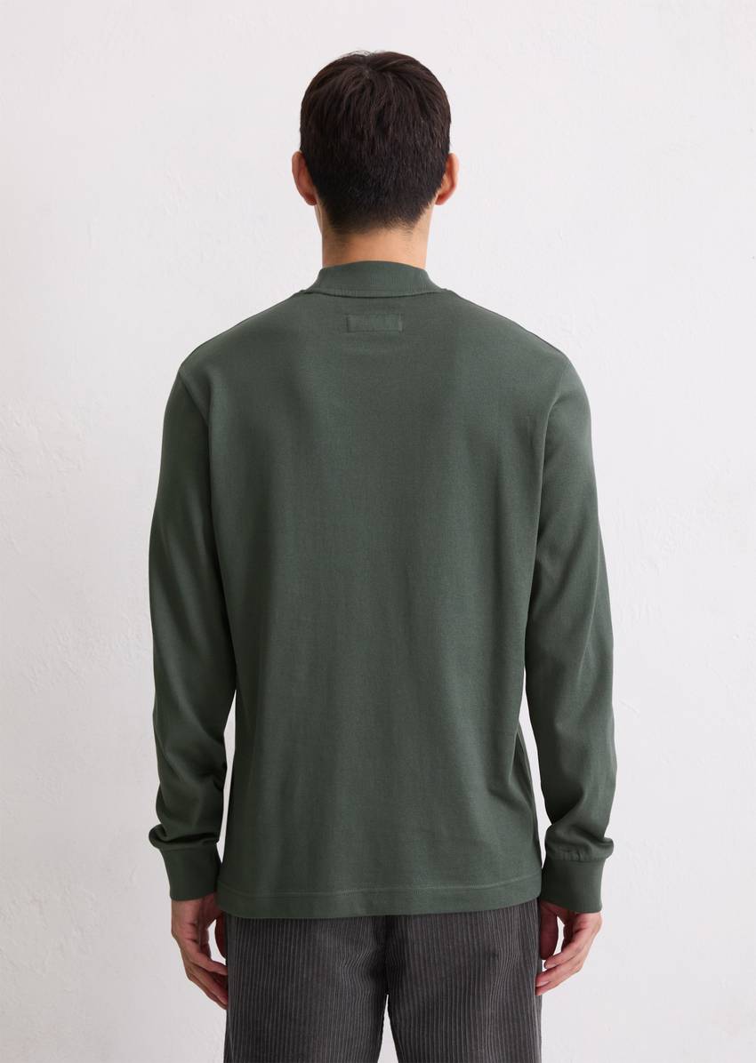 DfC stand-up collar longsleeve regular made from heavyweight organic cotton jersey
