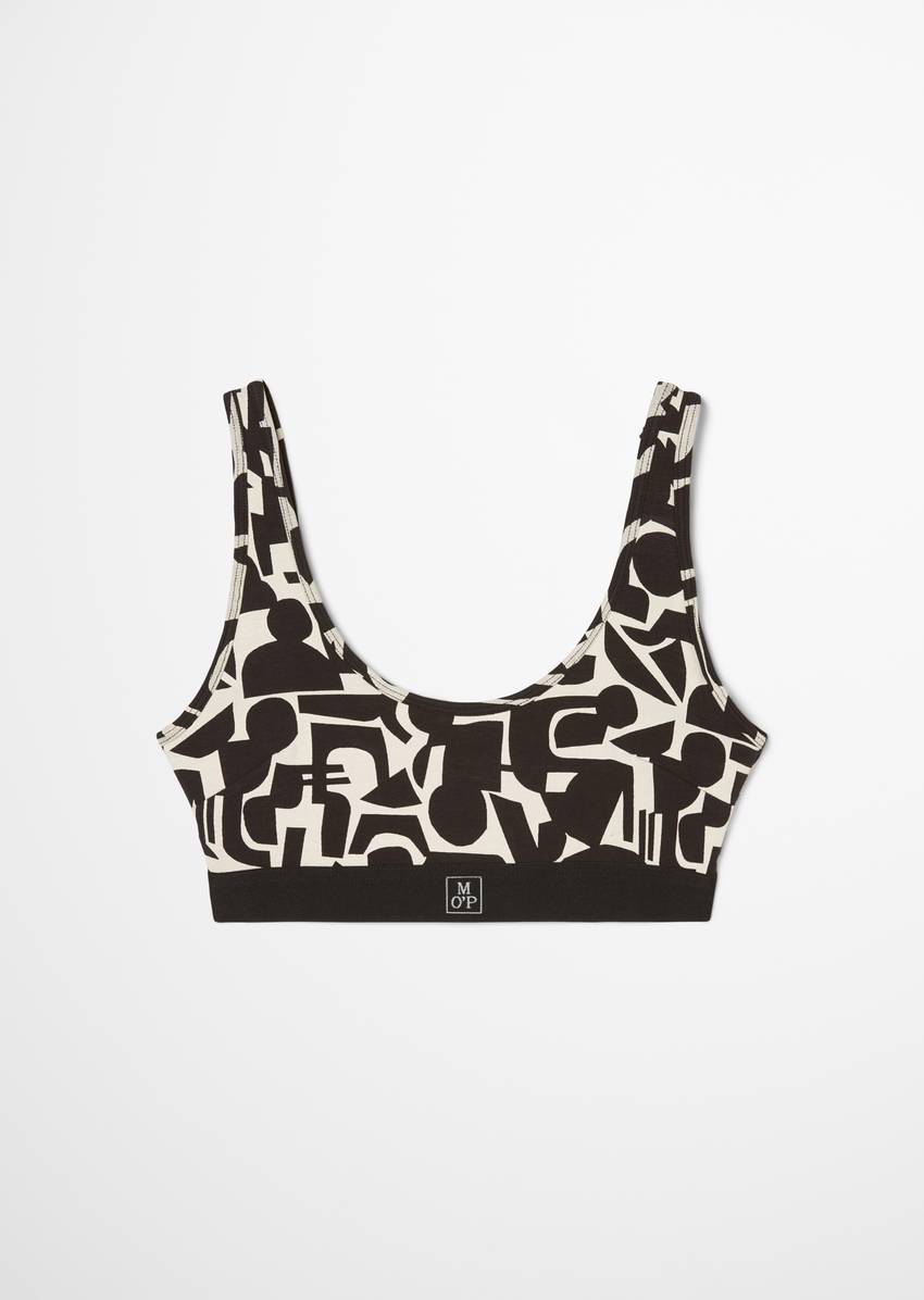 Bustier made from an organic cotton blend