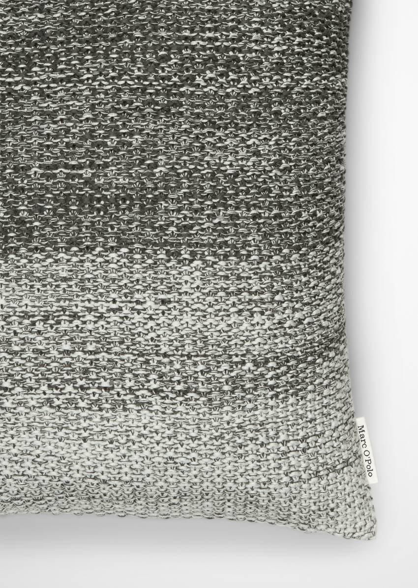 Decorative cushion model Nordic Knit melange made from soft organic cotton