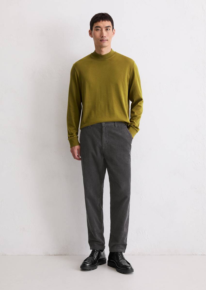 DfC stand-up collar longsleeve regular made from heavyweight organic cotton jersey