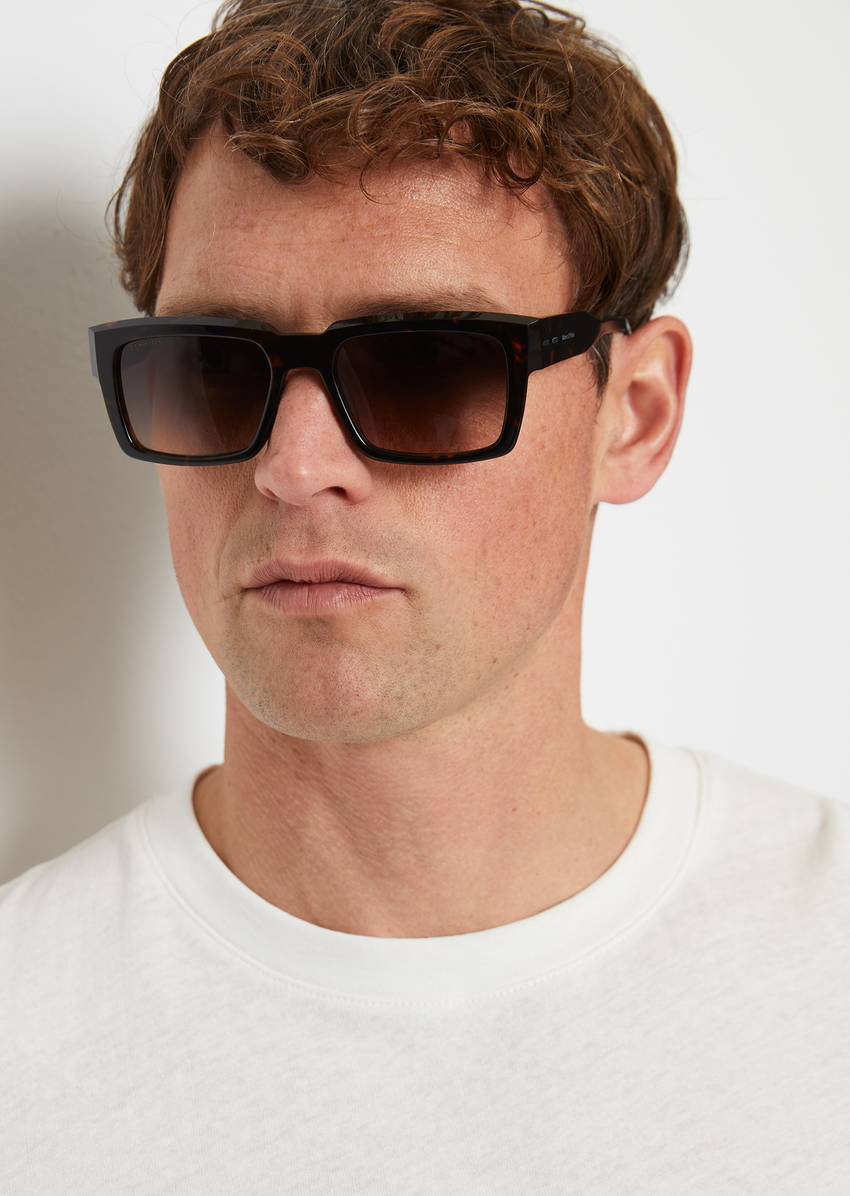 Unisex sunglasses made from lightweight organic acetate