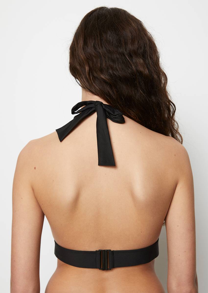 Bikini triangle top made from recycled material