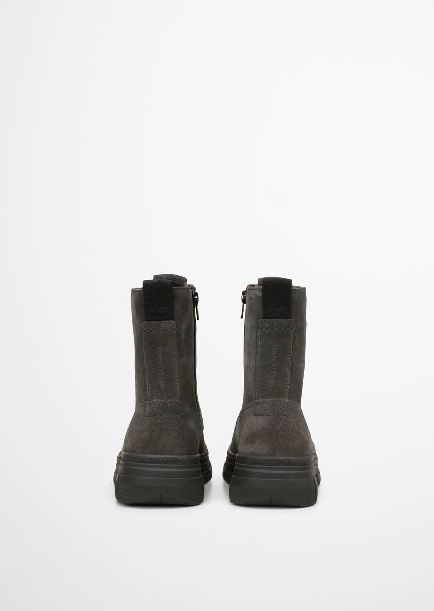 Lace-up boots model Josy with inside zipper