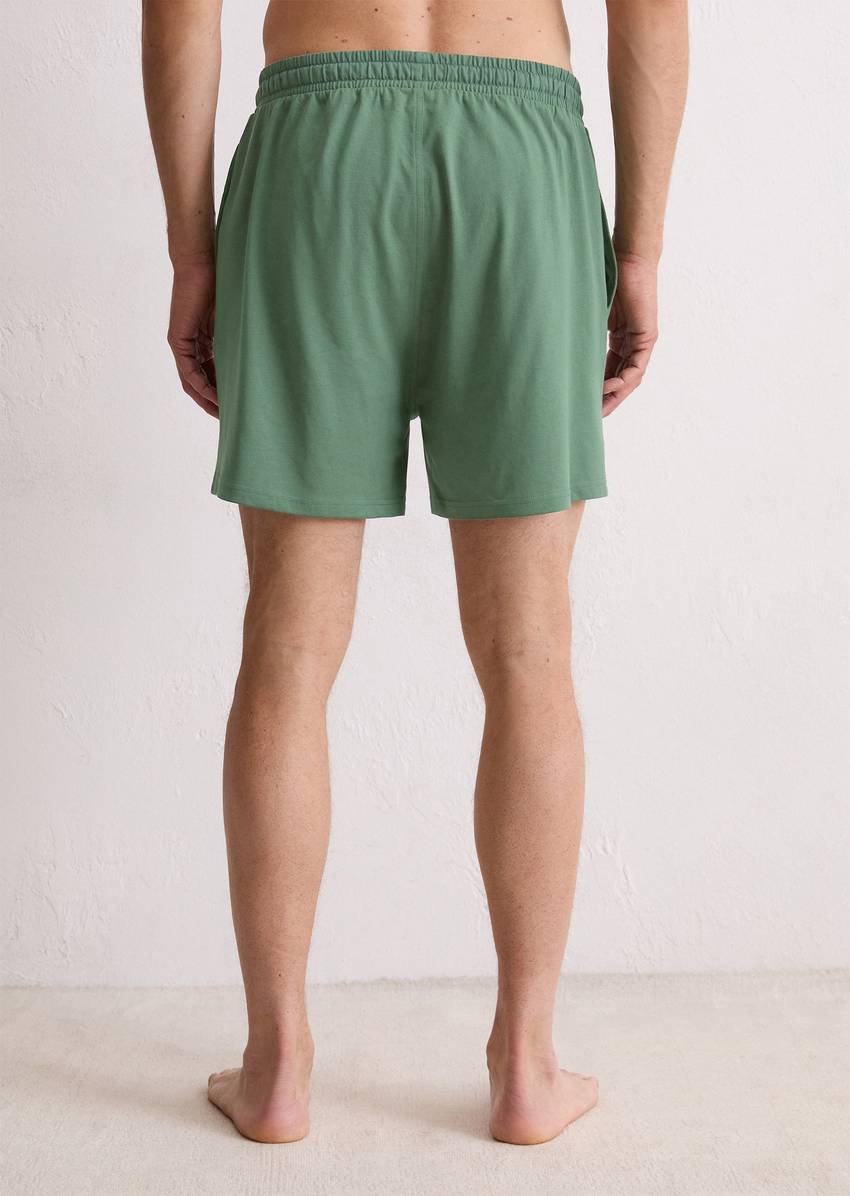 Lounge jersey shorts made from organic cotton