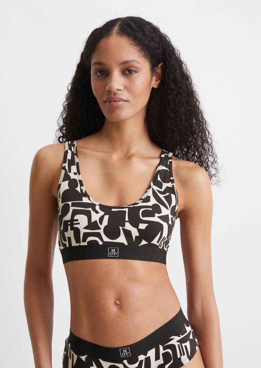 Bustier made from an organic cotton blend