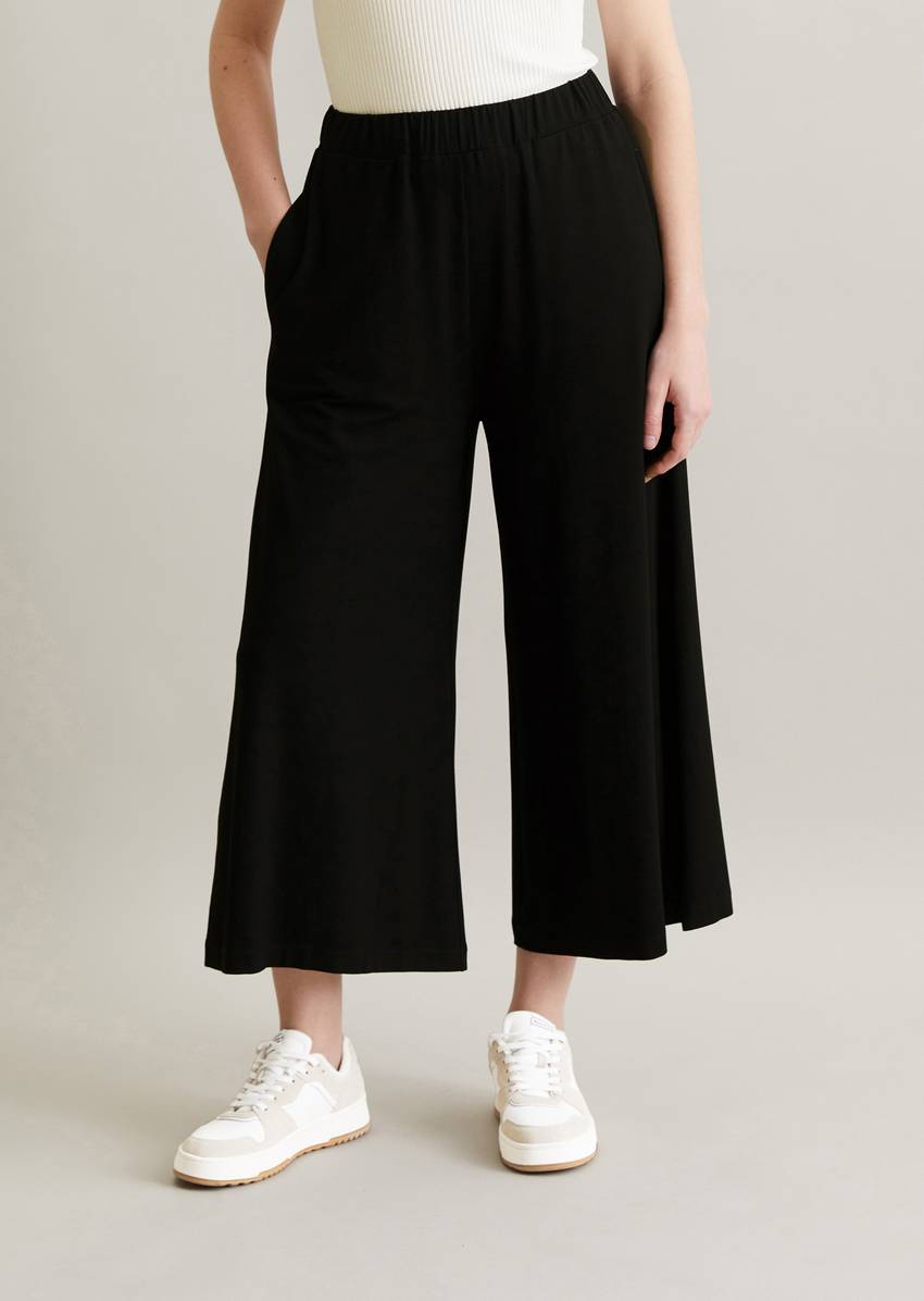 Wide jersey pants from LENZING™ ECOVERO™