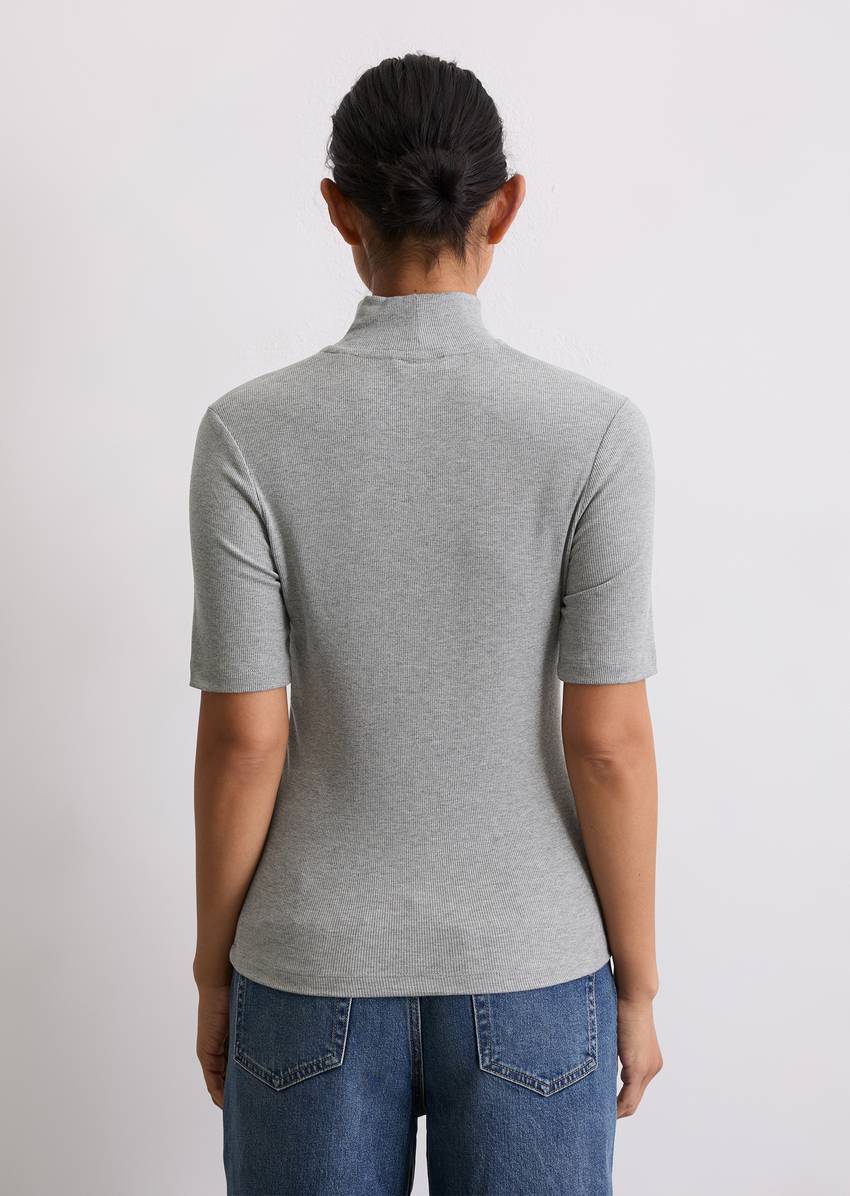 Turtleneck T-shirt slim made from TENCEL™ Modal