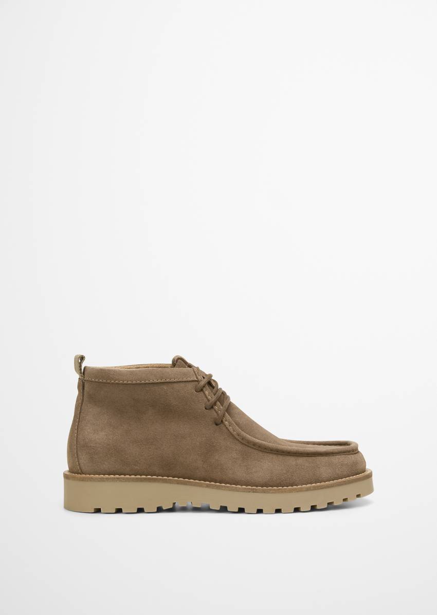 Lace-up boots model Jack made from suede cowhide