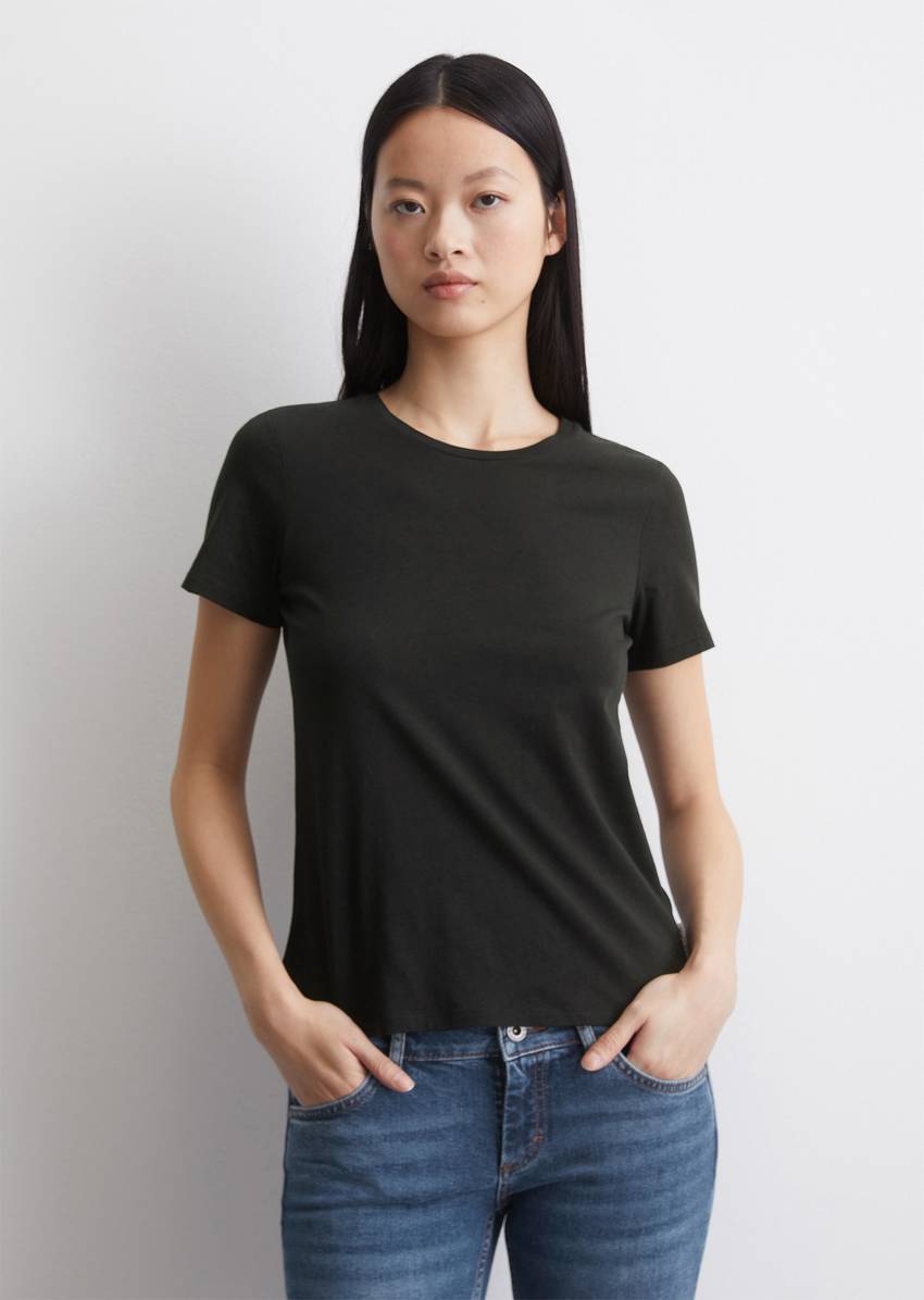 Round neck T-shirt, regular fit made from organic cotton singe jersey