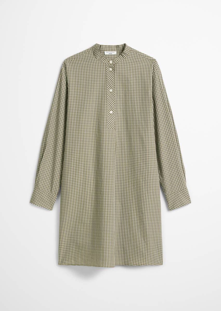 Check dress relaxed made from papertouch poplin