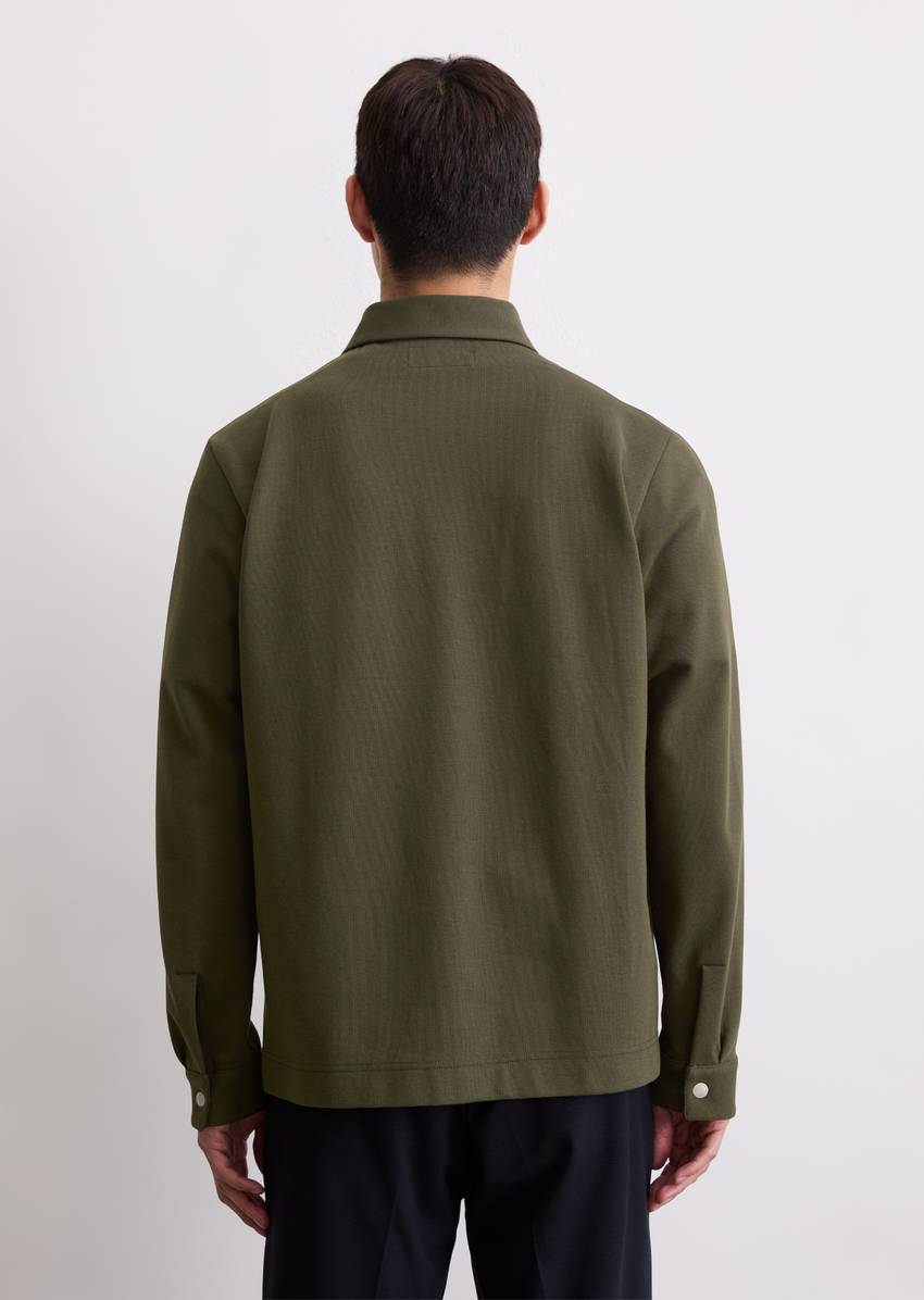 Sweat overshirt regular made from an organic cotton blend