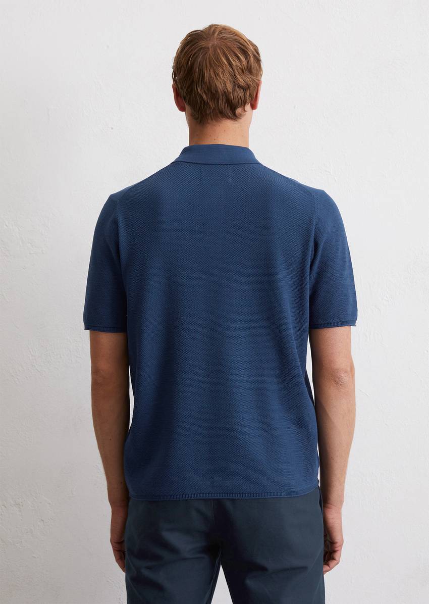 Piqué regular polo shirt made from pure organic cotton