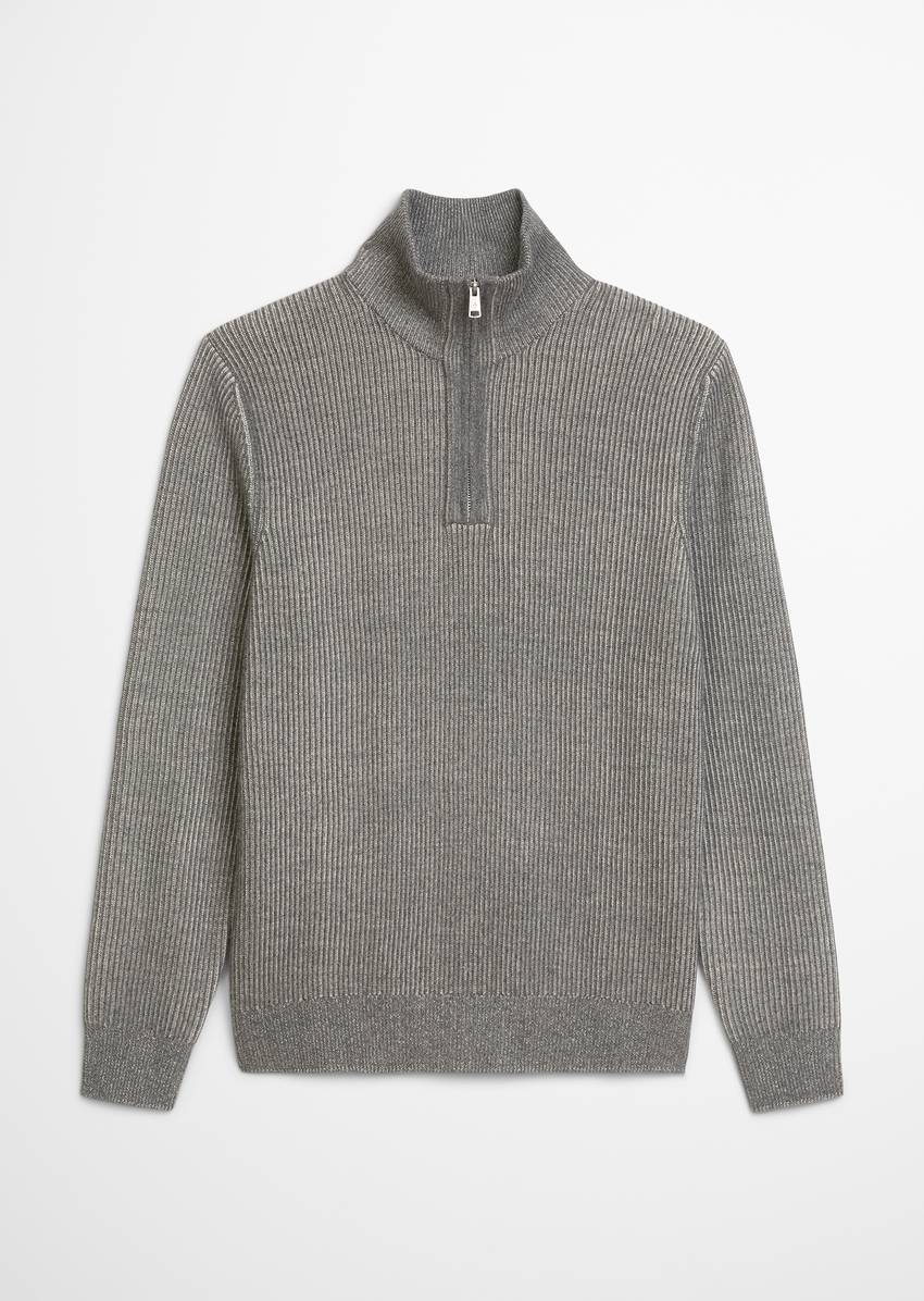 Troyer regular made from a cotton/virgin wool blend