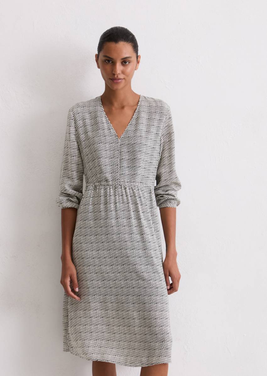 Dress shaped made from cupro-viscose-miy