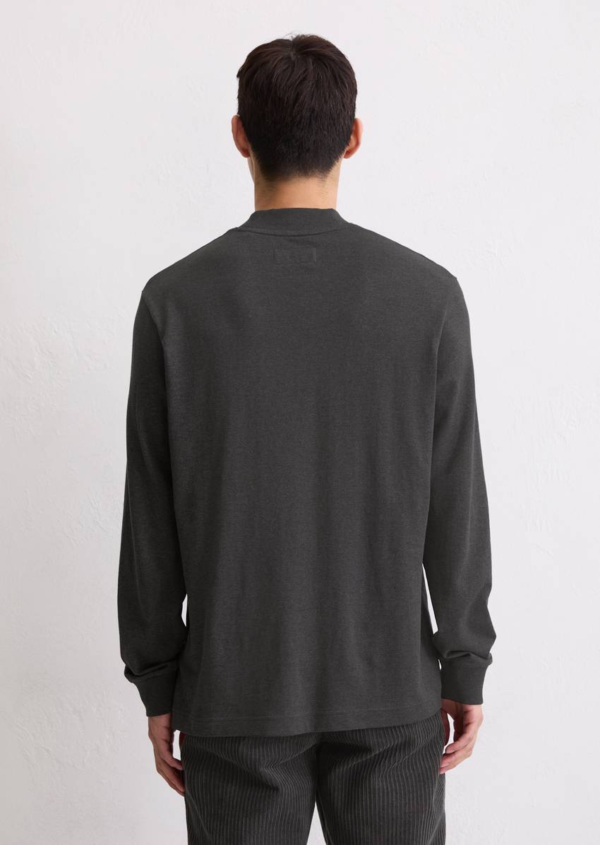 DfC stand-up collar longsleeve regular made from heavyweight organic cotton jersey