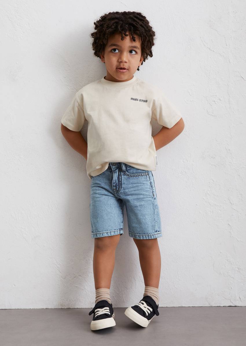 KIDS-BOYS denim shorts made from pure organic cotton