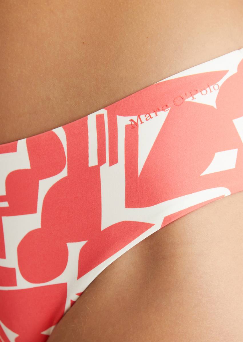 Bikini panty made from recycled material