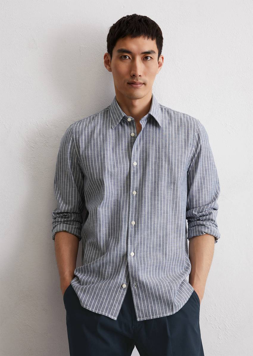 Shirt shaped made from striped organic cotton