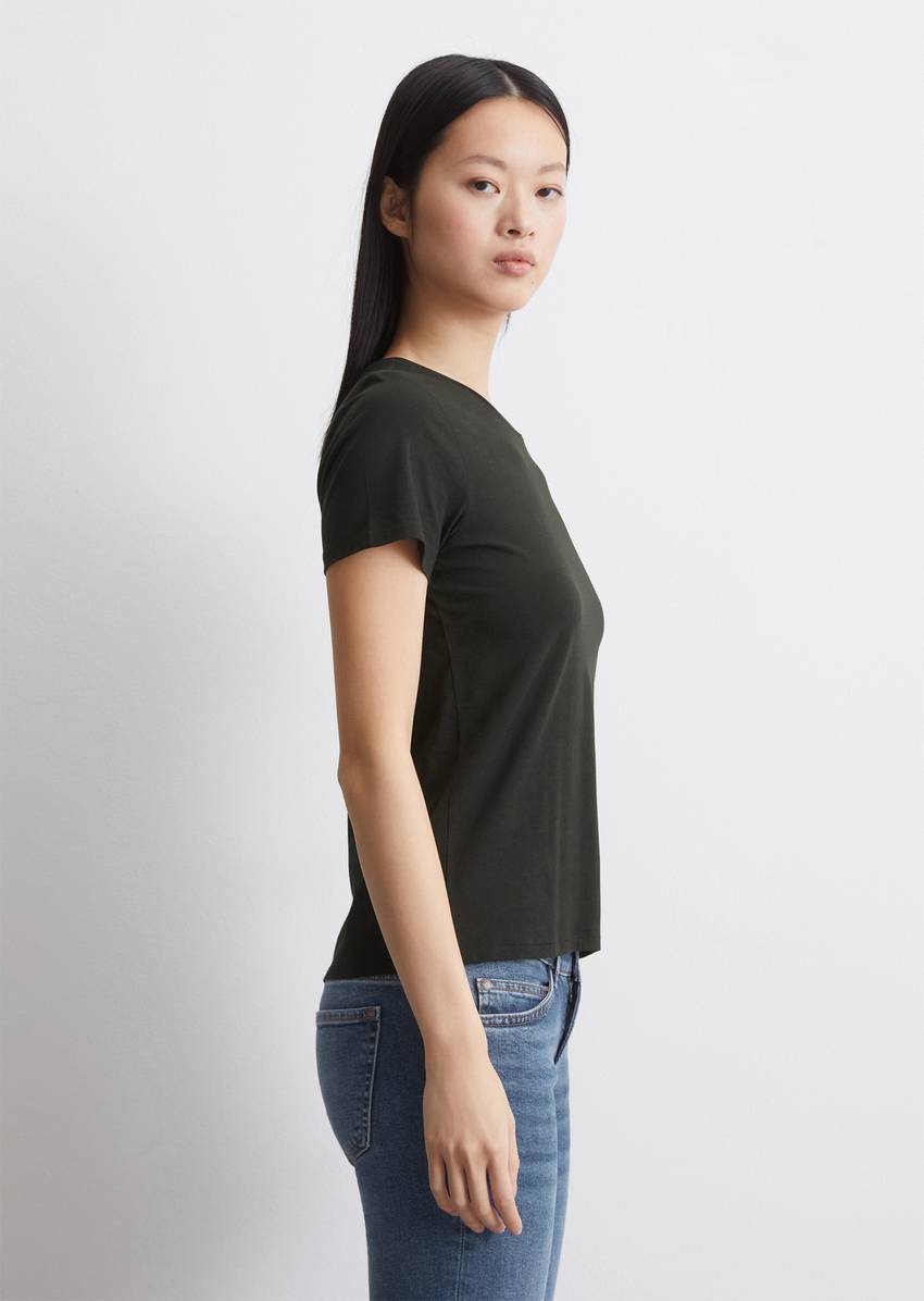 Round neck T-shirt, regular fit made from organic cotton singe jersey