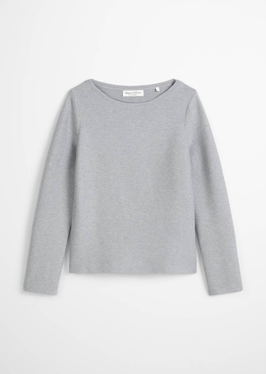 Sweater slim made from organic cotton