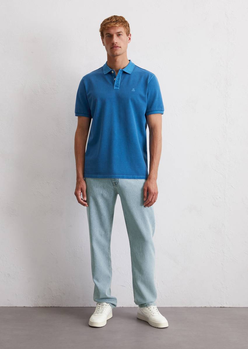 Piqué regular polo shirt made from organic cotton