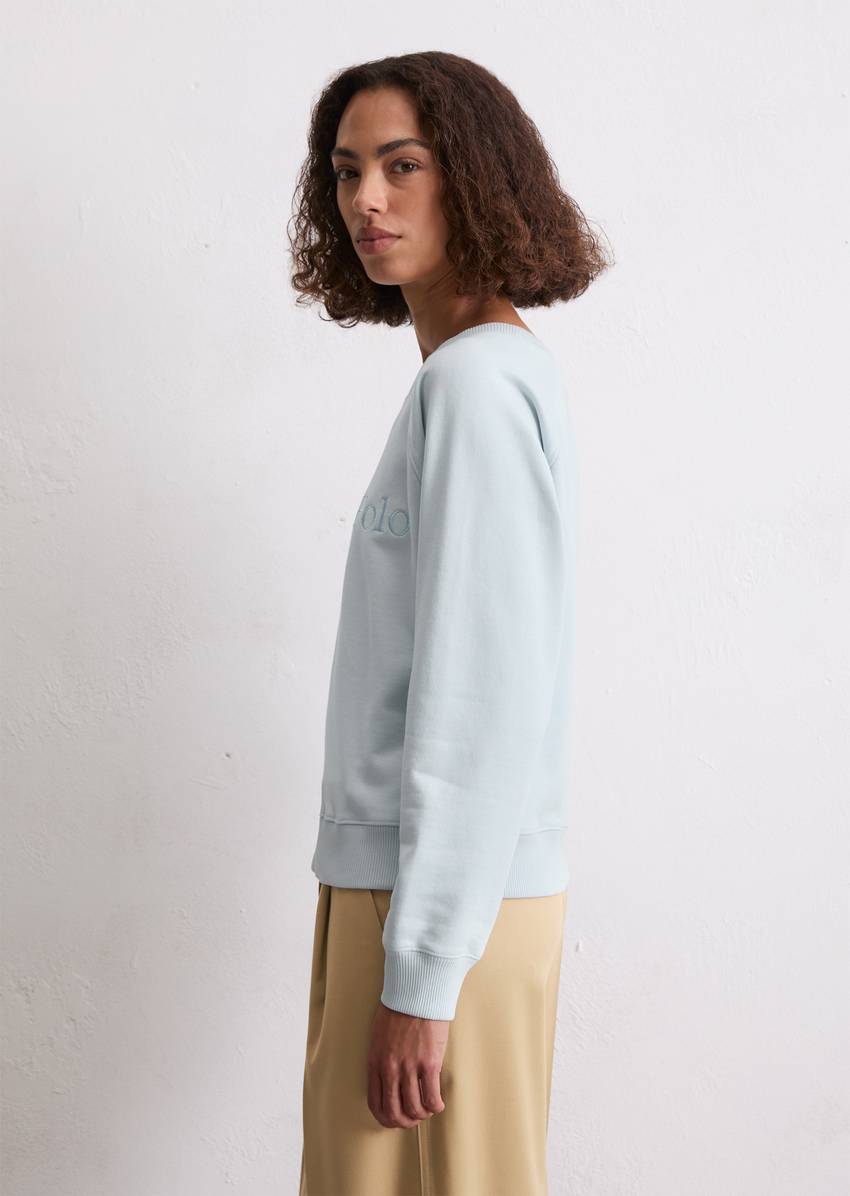 Logo sweatshirt relaxed made from organic cotton