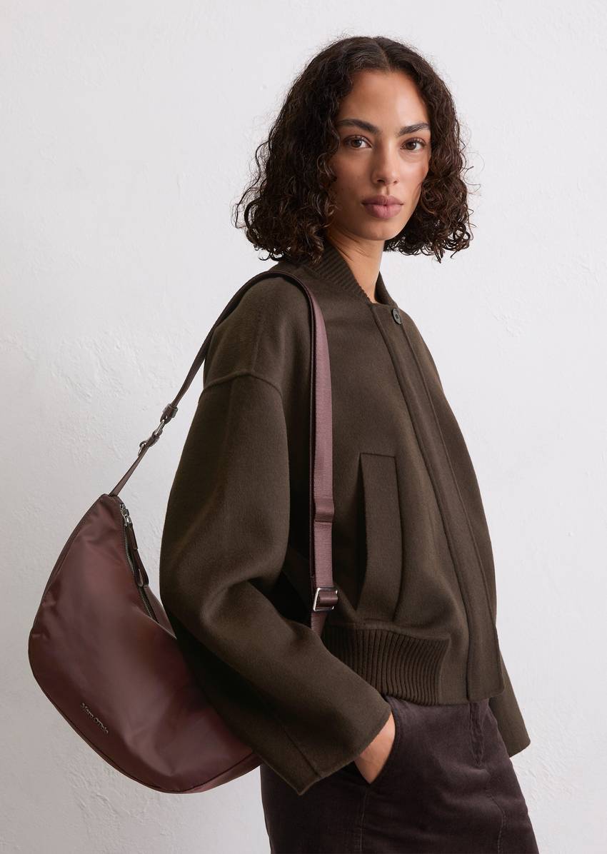 Shoulder bag small Made from water-repellent material