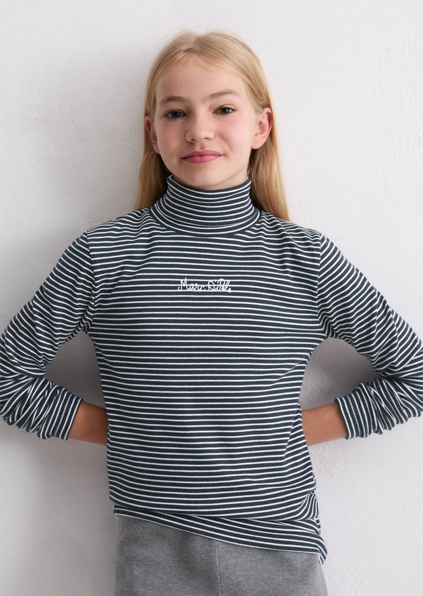 TEENS-GIRLS longsleeve with fine ribbed structure