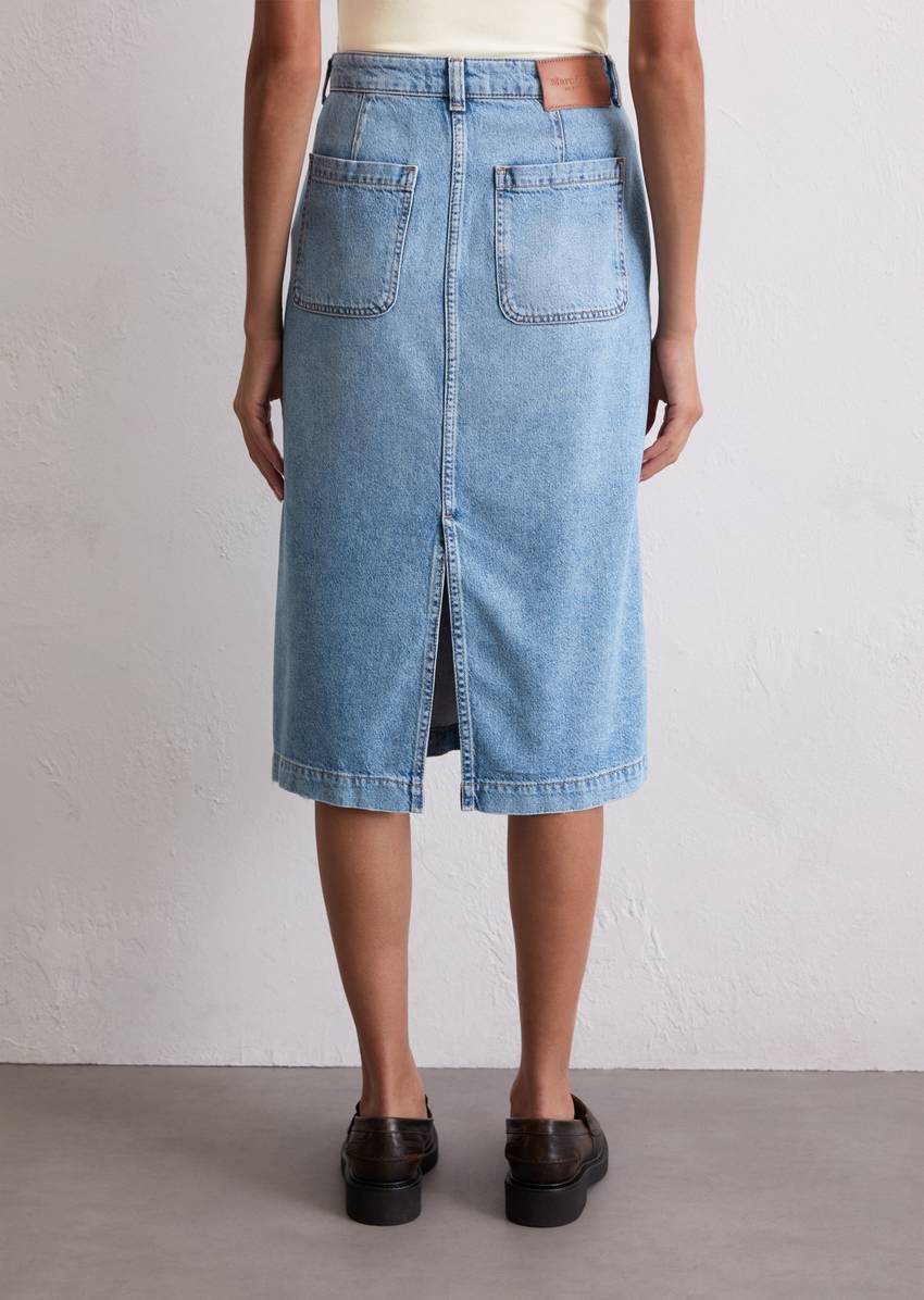 Regular denim skirt made from TENCEL™ Lyocell