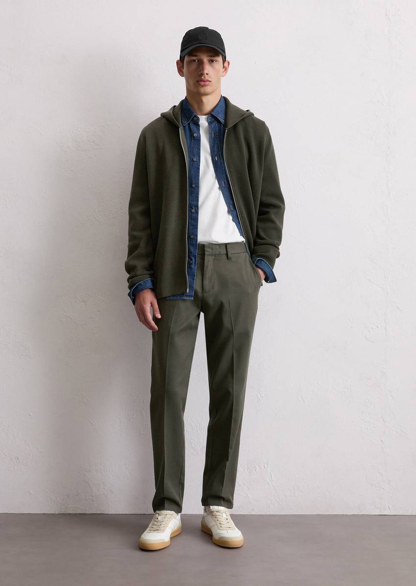 DfC hooded cardigan made from pure organic cotton