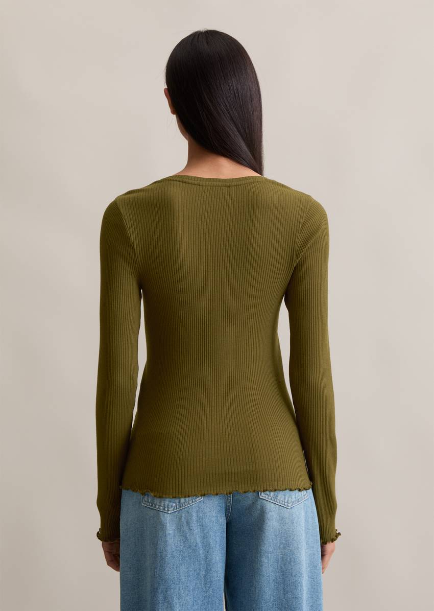 DfC longsleeve slim made from organic cotton stretch