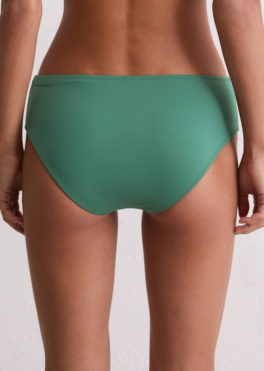 Bikini panty made from recycled material