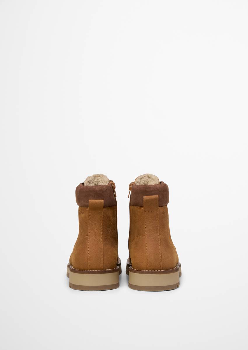 Lace-up boots model Jack with inside zipper