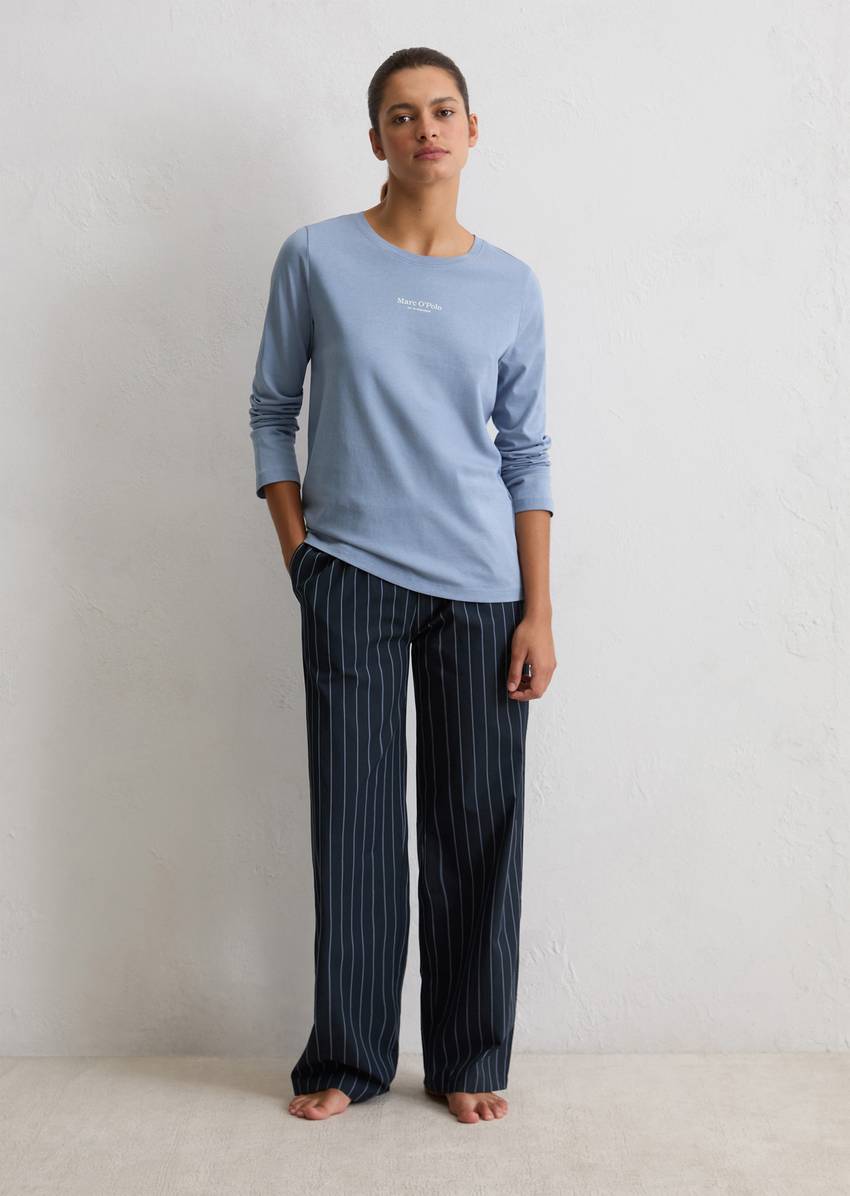 Lounge longsleeve made from organic cotton jersey